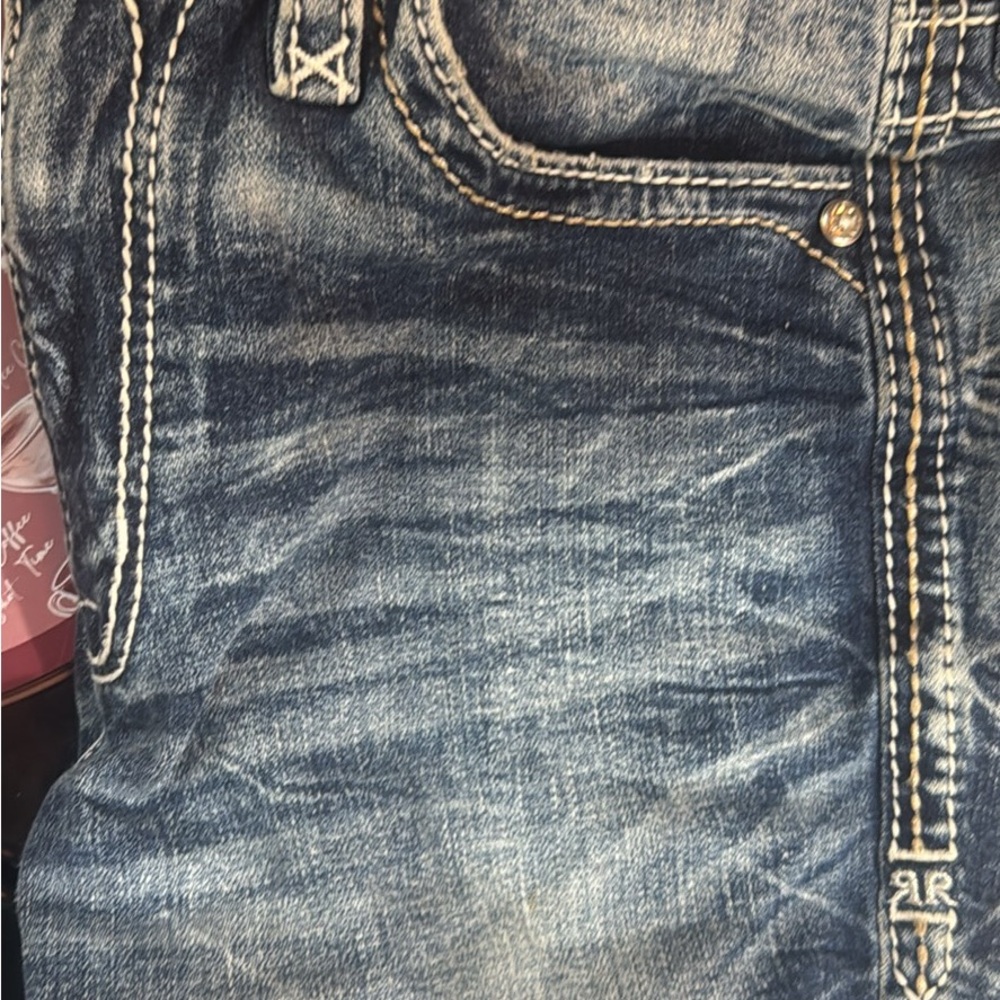 Rock Revival Blue High Rise Women Jeans